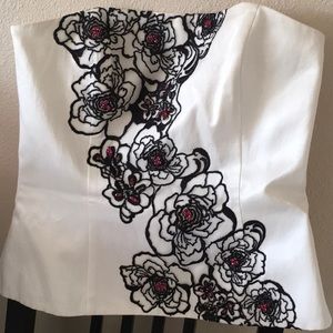 White House /Black market strapless top